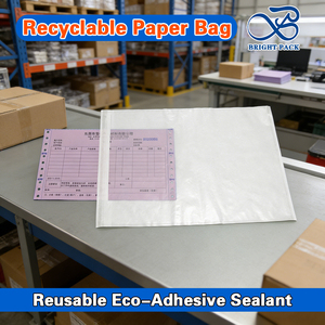 Busta Autoadesiva per Lista di Imballaggio, Porta Documenti Trasparente per Fatture, Busta con Apertura Superiore per Etichette di Spedizione, Custodia per Documenti di Trasporto Aereo - Product Image 2