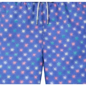<b>Men</b> Recycled Swim Shorts Multicolor Starfish Print Quick Dry Beach Swim <b>Trunks</b> with Elastic Waist Drawstring Pockets - Product Image 6