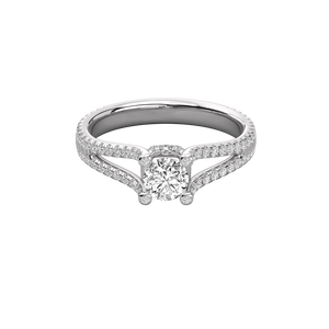 Bague pour femme en or 18 carats avec diamant solitaire cultivé en laboratoire - Product Image 5