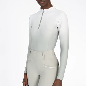 Chemises de base pour l'équitation pour femmes Respirantes Légères Mélange de polyester/spandex Absorbant la transpiration Haute qualité Équestre - Product Image 1