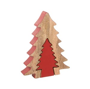 Decoraciones de árbol de Navidad de madera de alta calidad Santa Ball Medias Adornos en bolsas Embalaje - Product Image 1