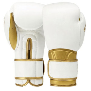 Guantes de boxeo de cuero hechos en fábrica personalizados con cordones de color precio característico - Product Image 3