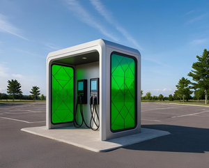 Evalgae HUB microev สถานีชาร์จพลังงานแสงอาทิตย์รองรับเครื่องฟอกอากาศดูดซับคาร์บอนขั้นสูงเพื่อความยั่งยืนกลางแจ้งสีเขียว - Product Image 4