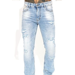 Ropa profesional al por mayor, nueva moda, pantalones ajustados personalizados para hombres, pantalones vaqueros a bajo precio y ropa al por mayor de alta calidad - Product Image 4