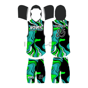 Uniformes de football 7v7 pour les jeunes Uniforme de drapeau entièrement sublimé haut et ensemble court. - Product Image 1
