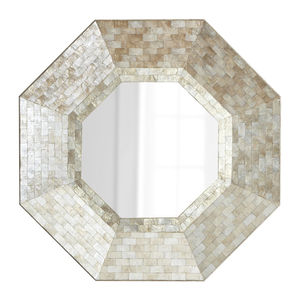 Miroir en coquillage Capiz de style naturel du fournisseur certifié Vietrustic pour la décoration de la maison et du bureau certifié pour l'authenticité - Product Image 3