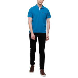 T-shirt polo classique pour hommes coupe authentique 100% coton multicolore tricoté ODM approvisionnement teint uni - Product Image 6