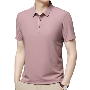 OEM Logo personnalisé Broderie Design imprimé Chemise d'été de couleur unie pour hommes Polos à manches courtes confortables et à la mode - Product Image 1