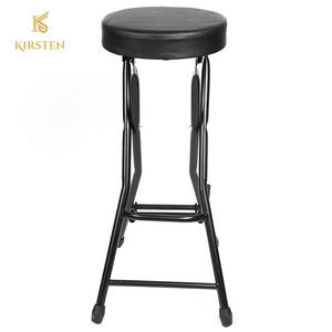 Chaise de guitare pliable, portable, multifonctionnelle, cadre en acier robuste, siège en caoutchouc souple, tabouret de musique, support de guitare - Product Image 3