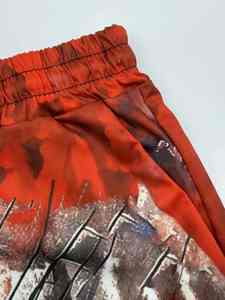 Pantalones Cortos Casuales Deportivos para Hombre, 100% Poliéster y Algodón, Cintura Elástica con Cordón, Transpirables, Tejidos, Lisos, para Exteriores - Product Image 5