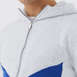 Sudaderas con capucha con cremallera completa y logotipo personalizado de alta calidad al por mayor para hombre, ropa de invierno con cremallera de diseño personalizado, Sudadera con capucha en blanco teñida lisa - Product Image 3