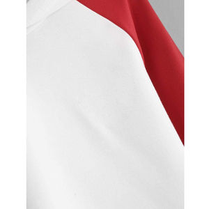 Femmes léger 100% coton hiver haut court à capuche confortable à manches longues contraste couleur Streetwear avant Logo à capuche - Product Image 4