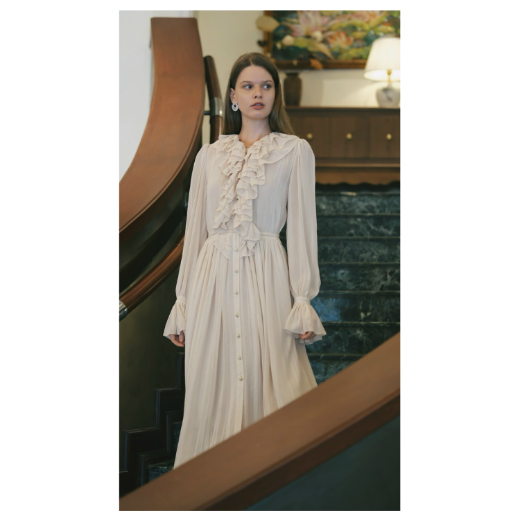 white christmas dresses Juniors Lily Chiffon Dress