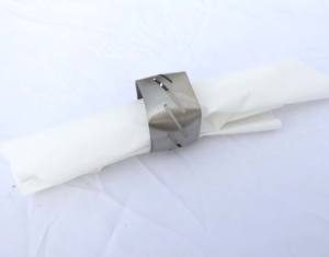 ห่วงผ้าเช็ดปากทองเหลืองทำด้วยมือชุบนิกเกิลดีไซน์แบบเกลียวและแบบโมโนแกรมเป็นมิตรกับสิ่งแวดล้อม - Product Image 6