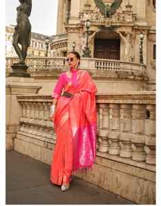 Bollywood Beautiful Handcrafted Heavy <b>Box</b> Inclusive with <b>Soft</b> Silk Saree - Product Image 1