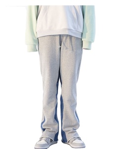 Pantalones acampanados informales nuevos personalizados de alta calidad para hombre, ropa de calle, pantalones de chándal acampanados de algodón con cintura elástica - Product Image 4