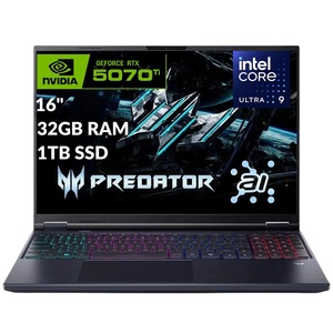 Portátil Acer Predator Helios Neo 16" AI Auténtico con GeForce RTX 5070Ti, 32GB, 1TB - Product Image 1