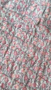 Algodón indio estilo bohemio hecho a mano Jaipuri bloque estampado edredón impreso Reversible Razai Algodón hecho a mano Floral edredón - Product Image 4