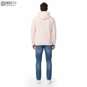 Sudadera con capucha de algodón 300 100% de lana pesada personalizada para hombres, ropa de calle europea americana, cómoda, holgada, lisa, teñida, para invierno - Product Image 2