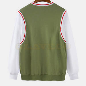 Sweat-shirts pour hommes en polaire de haute qualité, légers, solides, pour l'hiver, service OEM, couleurs personnalisées, coupe ample - Product Image 2