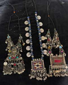 Elegant Islamic Stainless Steel Custom Handmade Afghan Ethnic <b>Jewelry</b> <b>Set</b> <b>Women</b> Cultural Detailing Bridal Party Festive - Product Image 1