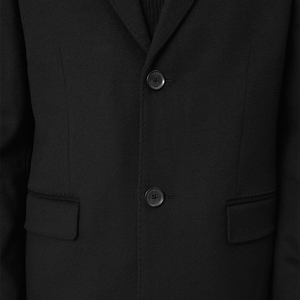 Manteau d'hiver en laine mélangée pour homme, trench-coat ajusté, col rabattu, simple boutonnage, veste longue décontractée, vêtement d'extérieur habillé avec ceinture - Product Image 5
