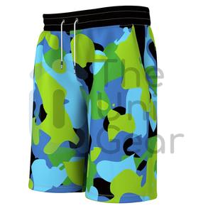 กางเกงขาสั้นออกกำลังกายสำหรับผู้ชายเอวปานกลางพิมพ์ลายซับลิเมชันพิมพ์ลาย - Product Image 2