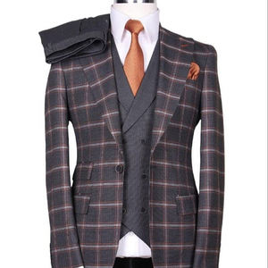Breathable Double Breasted Anti-Wrinkle Office Business Men Suit Blazer Customizable Pant Coat Solid Color - Product Image 1