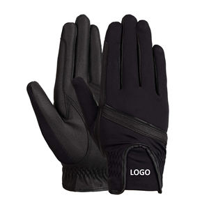 Guantes profesionales antideslizantes transpirables para montar a caballo de cuero genuino para el invierno disponibles a precio mayorista - Product Image 1