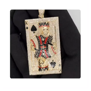 Pendentif en diamant véritable de la collection Hip Hop de haute qualité pour les bijoux à but cadeau disponibles à un prix abordable depuis l'Inde - Product Image 4