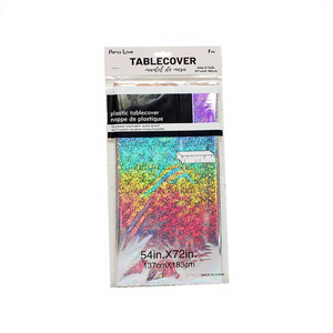 Mantel para Fiestas Party Love, 54 x 72 Pulgadas, Plástico Iridiscente, Reutilizable e Impermeable - Product Image 2