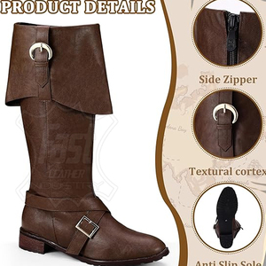 Chaussures longues en cuir souple confortables pour un usage quotidien, chaussures décontractées pour hommes, chaussures de mode pour adultes, taille personnalisée - Product Image 2