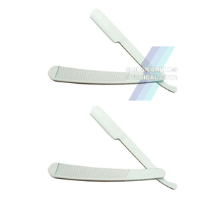 Maquinilla de afeitar de corte elegante con mango de plástico, maquinilla de afeitar recta de peluquero con cuchilla de 1m, maquinillas de afeitar de exposición para hombres - Product Image 3