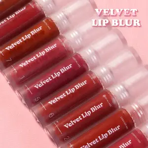 Private Label Low MOQ Matte Long Lasting Makeup Cosmetic Best Velvet Lip Blur Wholesales Clear Silky Smooth Matte From Thailand