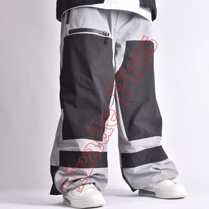 Personalizado de ajuste holgado Hipster esquí nieve pantalones holgados cortavientos cremallera Fabricación de estilo Hip Hop a prueba de viento Cargo ropa de esquí - Product Image 1