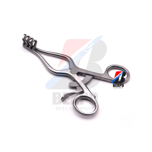 Retractor Weitlaner, retractor de retención automática, puntas romas, 3x4, instrumentos quirúrgicos veterinarios de acero inoxidable - Product Image 1