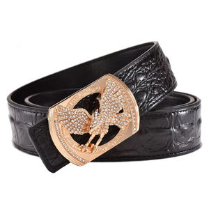 Durable Craftsmanship Classic Design Premium Finish Waterproof Breathable Business Casual Use Mens <b>Genuine</b> <b>Leather</b> <b>Belt</b> Steel - Product Image 1