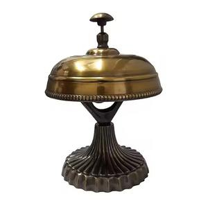 Nouvelle Arrivée : Sonnette de Bureau en Laiton, Finition Antique, Vintage, Style Nautique, Faite à la Main - Product Image 1