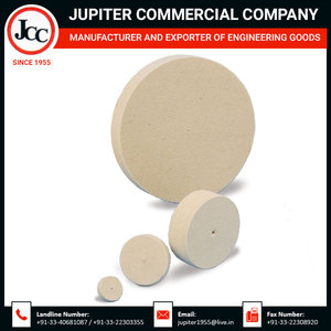 Roue de polissage en feutre de laine à bord carré Jupiter de qualité supérieure pour le métal/acier/verre/céramique - OEM disponible, certifié CE - Product Image 2