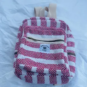 Bolsa de cáñamo de alta calidad, bolsa de cáñamo puro 100% ecológica, bolsa de mano de cáñamo, mochila de uso diario de mayorista indio - Product Image 1