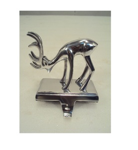 Unique Design Aluminium Polished Deer Head Design <b>Stocking</b> <b>Holder</b> for Home Living Room Office Decorative <b>Stocking</b> <b>Holder</b> - Product Image 2
