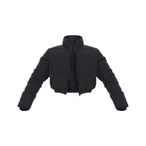 OEM Fabricante de logotipo personalizado de invierno cálido de las mujeres Zip Up Plain Blank Bubble Jacket personalizado Casual recortada Puffer Jacket's - Product Image 2