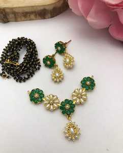 Premium Pearl <b>Mangalsutra</b> Sets With Chain Beautiful And Latest <b>Design</b> Ideal For Wedding, Festive Occasions Party Wear Pendants - Product Image 2