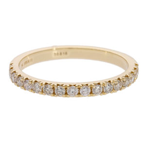 แหวนเพชรธรรมชาติประดับ0.39CTW ทอง14K สวยงามเหนือกาลเวลาพร้อมแหวนเพชรคลาสสิก - Product Image 1