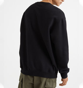 Sweatshirts d'hiver unis pour hommes Loose Quick Fashion Pullover men Crew Neck Sweatshirt OEM wholesale breathable customized logo - Product Image 3