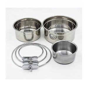 Lot de 2 bols d'alimentation pour animaux de compagnie en acier inoxydable de qualité supérieure de grande taille avec support en fer Bols double alimentation pour chiens et chats Meilleures fournitures pour animaux de compagnie - Product Image 6