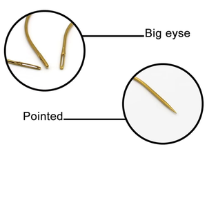 Kit Profesional de Herramientas para Extensiones de Cabello de Acero Inoxidable, Alicates, Tijeras, Agujas, Personalizable - Product Image 5