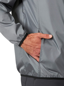 Chaquetas de Corredor de Poliéster Negras Personalizadas de Moda Casual para Hombre, Chaquetas con Capucha para Hombre, Abrigos Cortavientos, Chaqueta Impermeable - Product Image 2