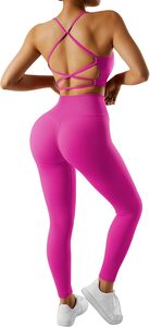 Ensemble de sport premium pour femmes, vente en gros, OEM, sur mesure, taille haute, vêtements de gym, leggings de yoga à taille élastique, extensibles dans les quatre sens - Product Image 4
