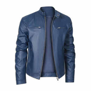 2024 veste en cuir respirant d'hiver pour hommes coupe-vent et classique pour moto utilisation extérieure pour l'automne/hiver - Product Image 6